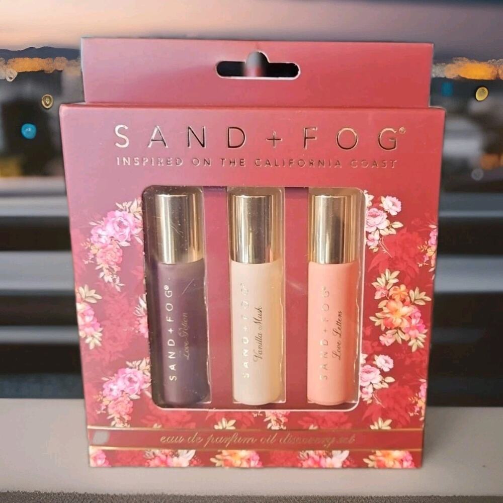 Sand And Fog Perfume Oil EDP Discovery Set Love Potion, Love Letters, Vanilla